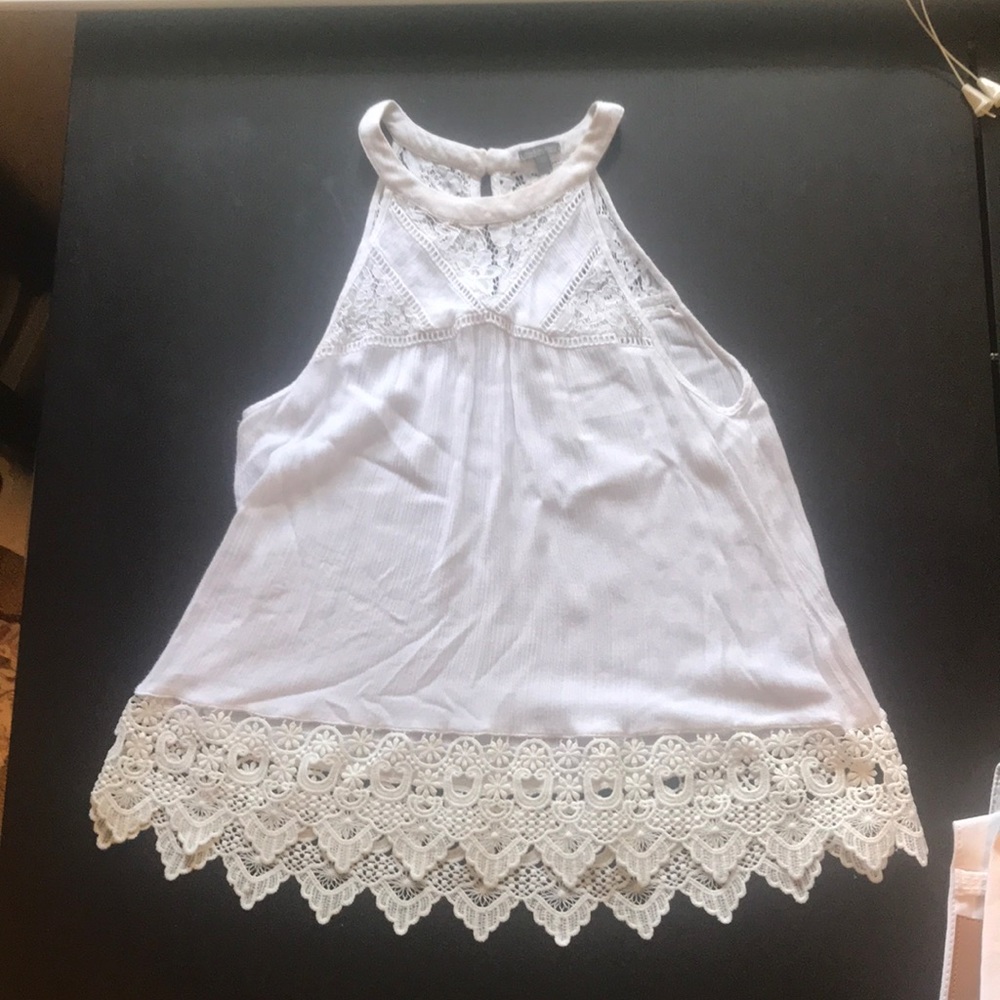 White lace blouse